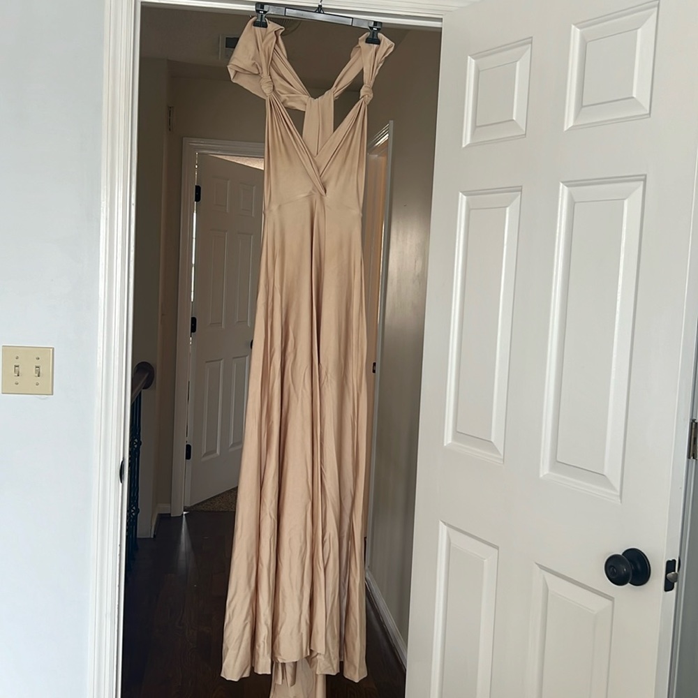 Champagne bridesmaid/wedding guest dress 00